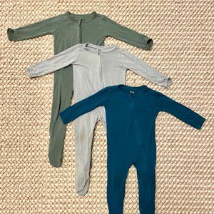 Kyte Baby Zippered Footies (set of 3), 12-18 Months